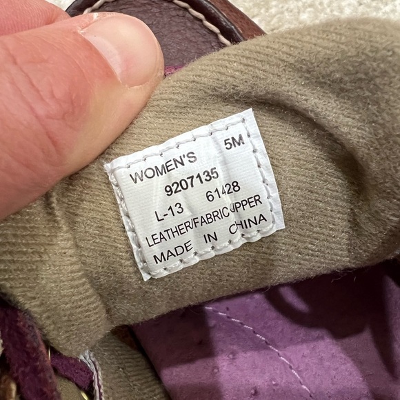 Sperry Women’s Bluefish 5M Purple Plaid 2-Eye Boat Shoe Top Sider Brown Leather, - Picture 6 of 16